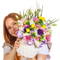 Lemon Unicorn Lisianthus Aranjmanı