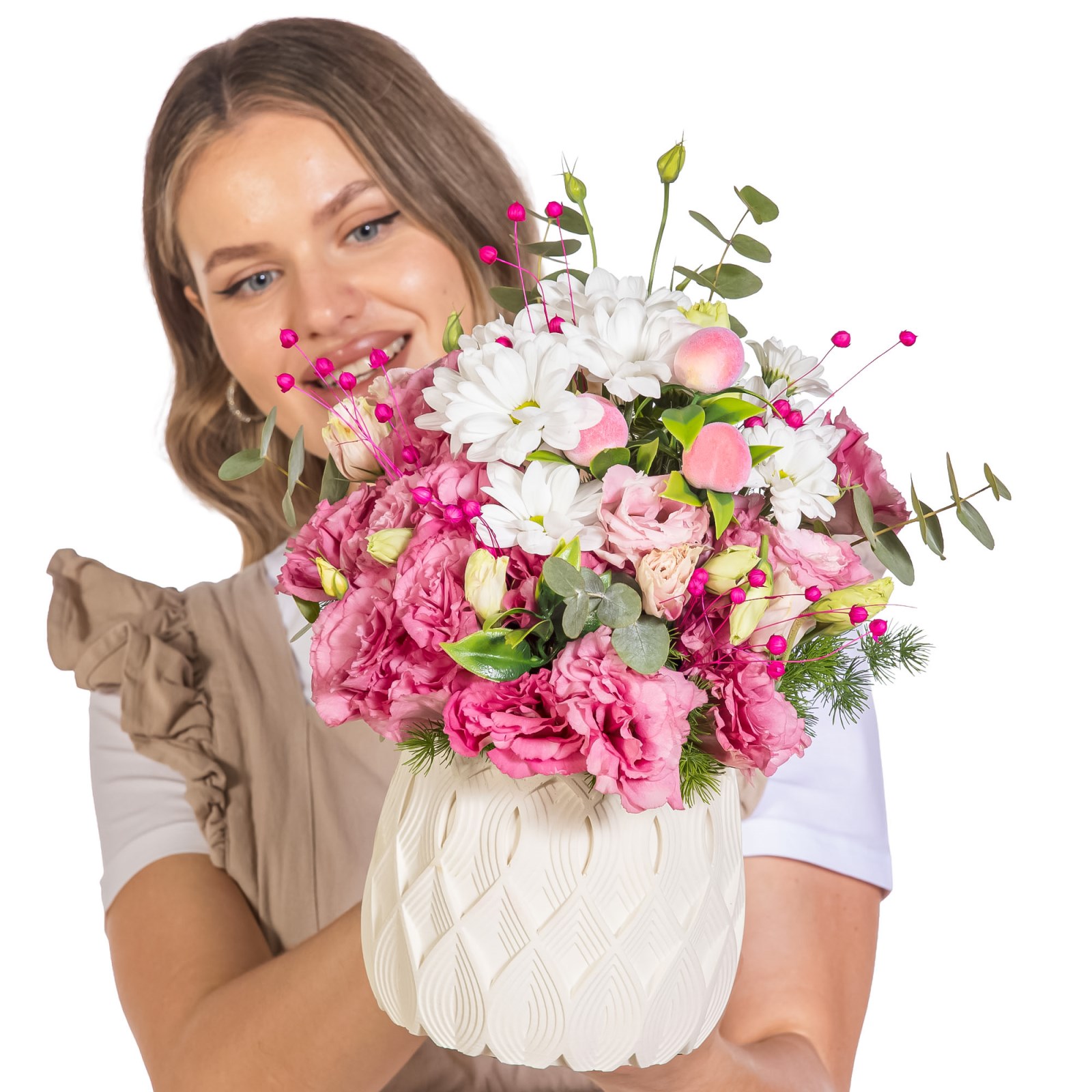 Pink Cloud Lisianthus Aranjmanı