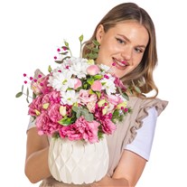 Pink Cloud Lisianthus Aranjmanı