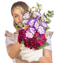 Amethyst Dream Lisyantus Aranjmanı