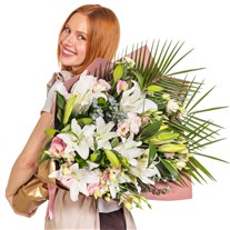 Gold Imperial Premium Lilyum Buketi