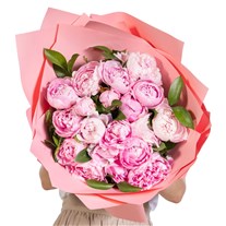 Pastel Romance Premium Şakayık Buketi