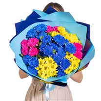 Azure Electra Premium Krizantem Buketi