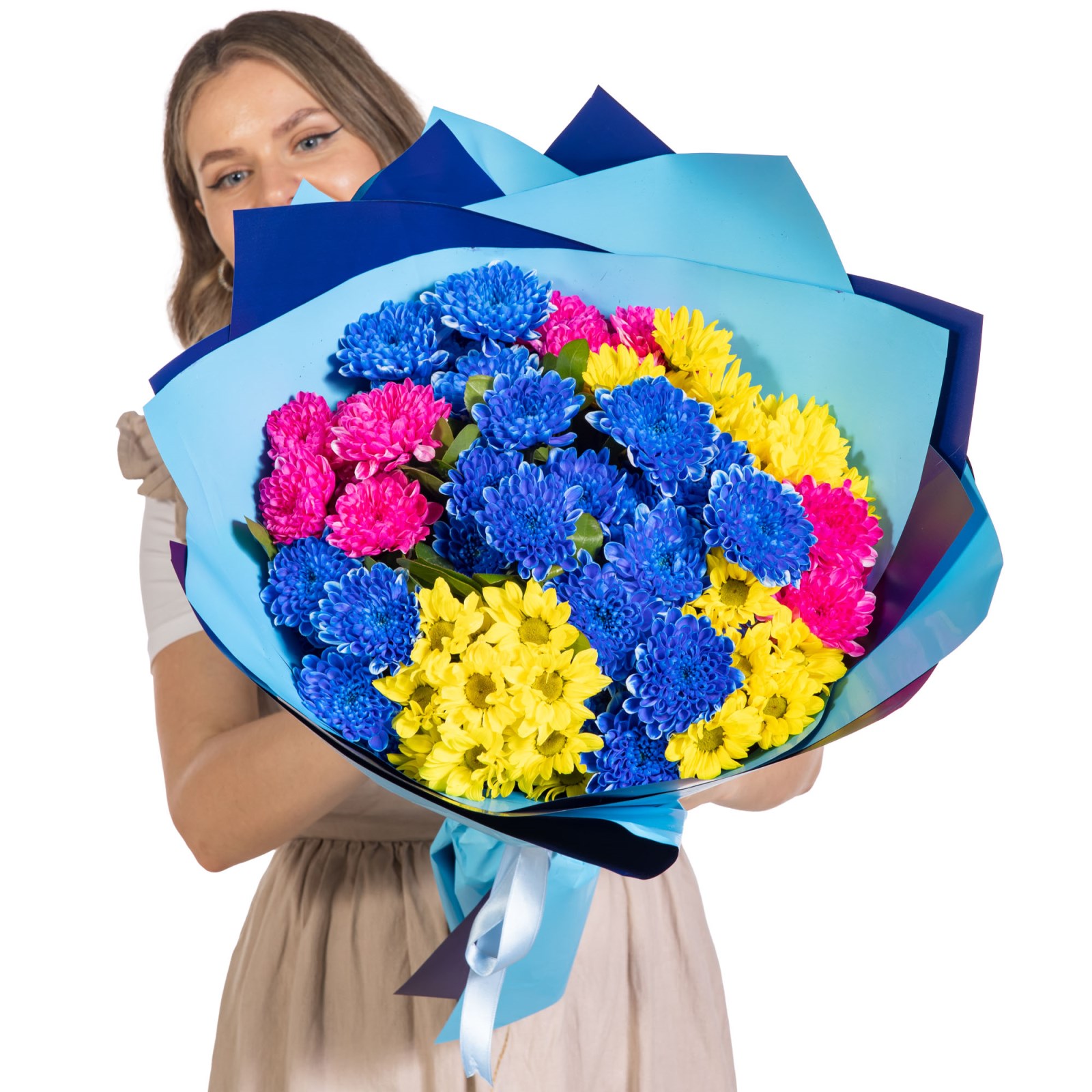 Azure Electra Premium Krizantem Buketi