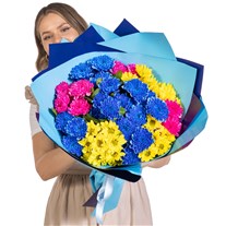 Azure Electra Premium Krizantem Buketi