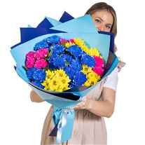 Azure Electra Premium Krizantem Buketi