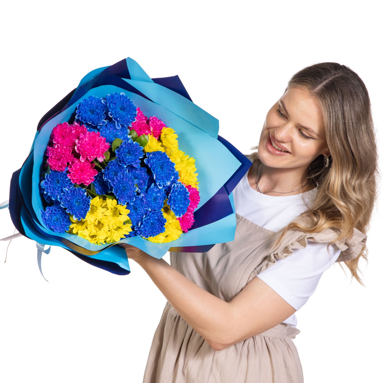 Azure Electra Premium Krizantem Buketi