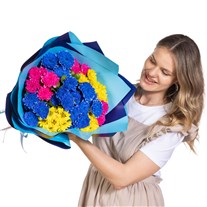 Azure Electra Premium Krizantem Buketi