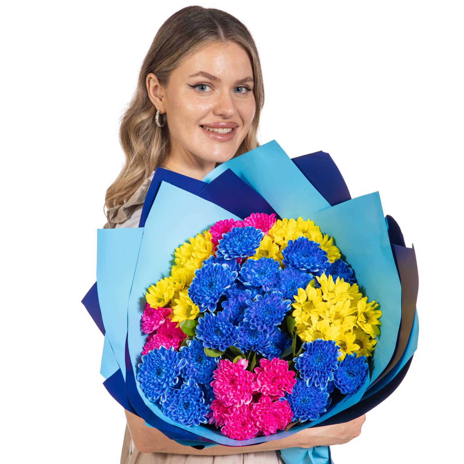 Azure Electra Premium Krizantem Buketi
