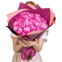 Magenta Opulence Premium Şakayık Buketi