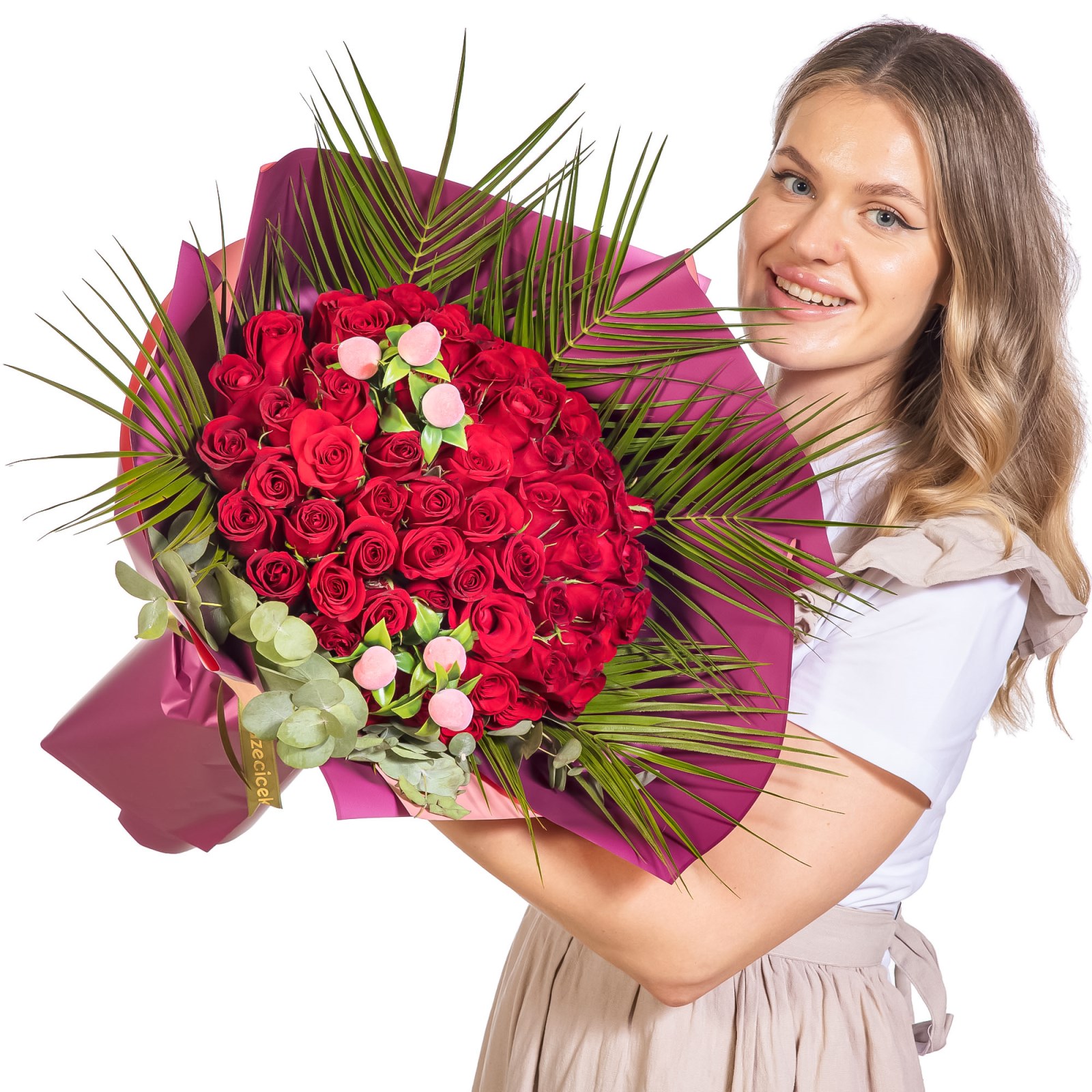 Rouge Prive 61 Kırmızı Gül Buketi
