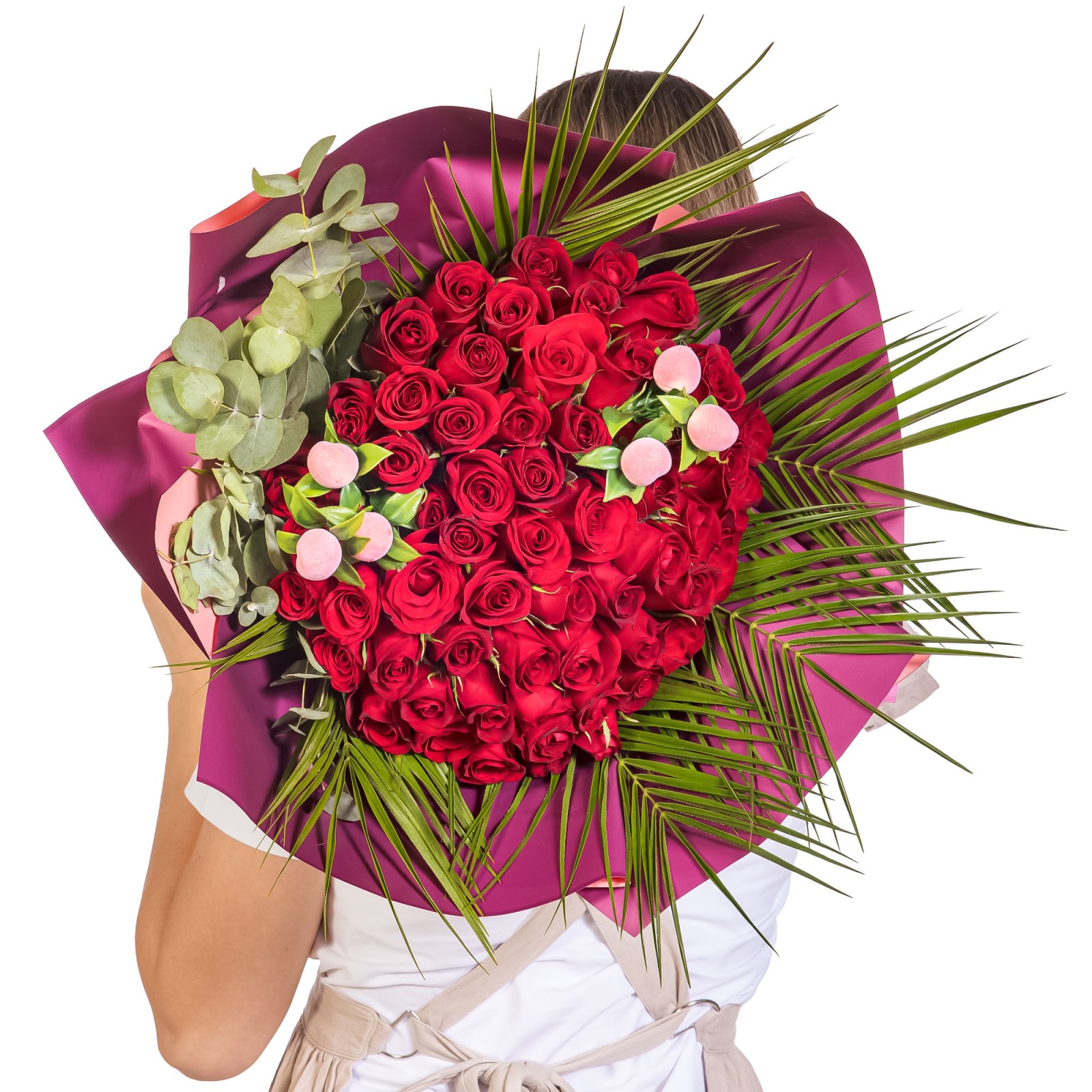 Rouge Prive 61 Kırmızı Gül Buketi