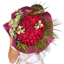 Rouge Prive 61 Kırmızı Gül Buketi