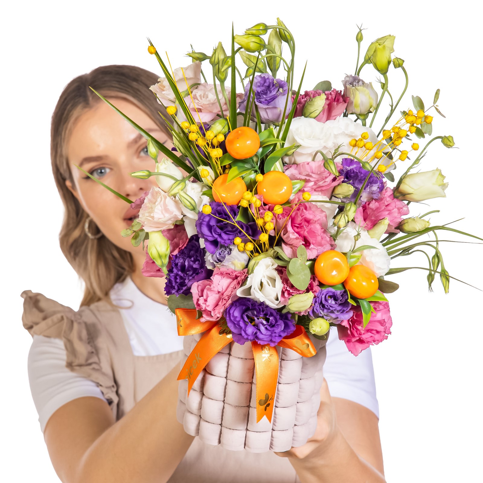 Fleur de Solil Lisyantus Aranjmanı