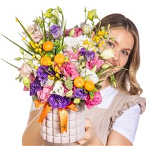 Fleur de Solil Lisyantus Aranjmanı