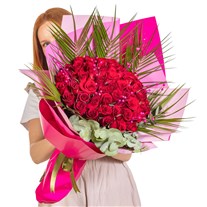 Magenta Kiss 51 Gül Buketi