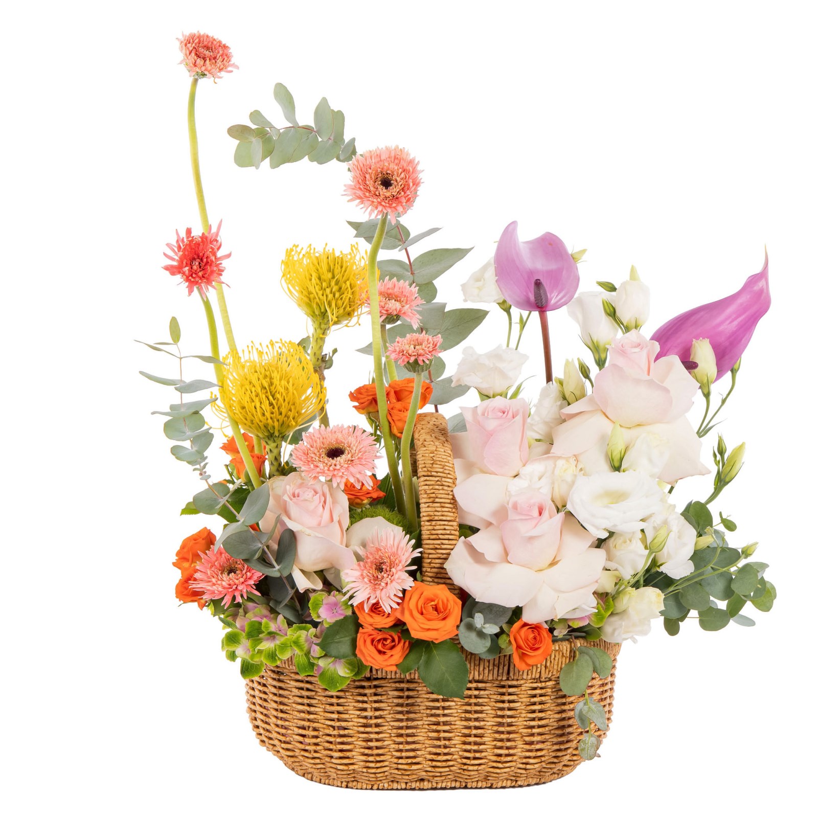 Sunset Bloom Basket Çiçek Aranjmanı
