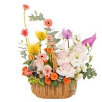 Sunset Bloom Basket Çiçek Aranjmanı