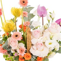 Sunset Bloom Basket Çiçek Aranjmanı