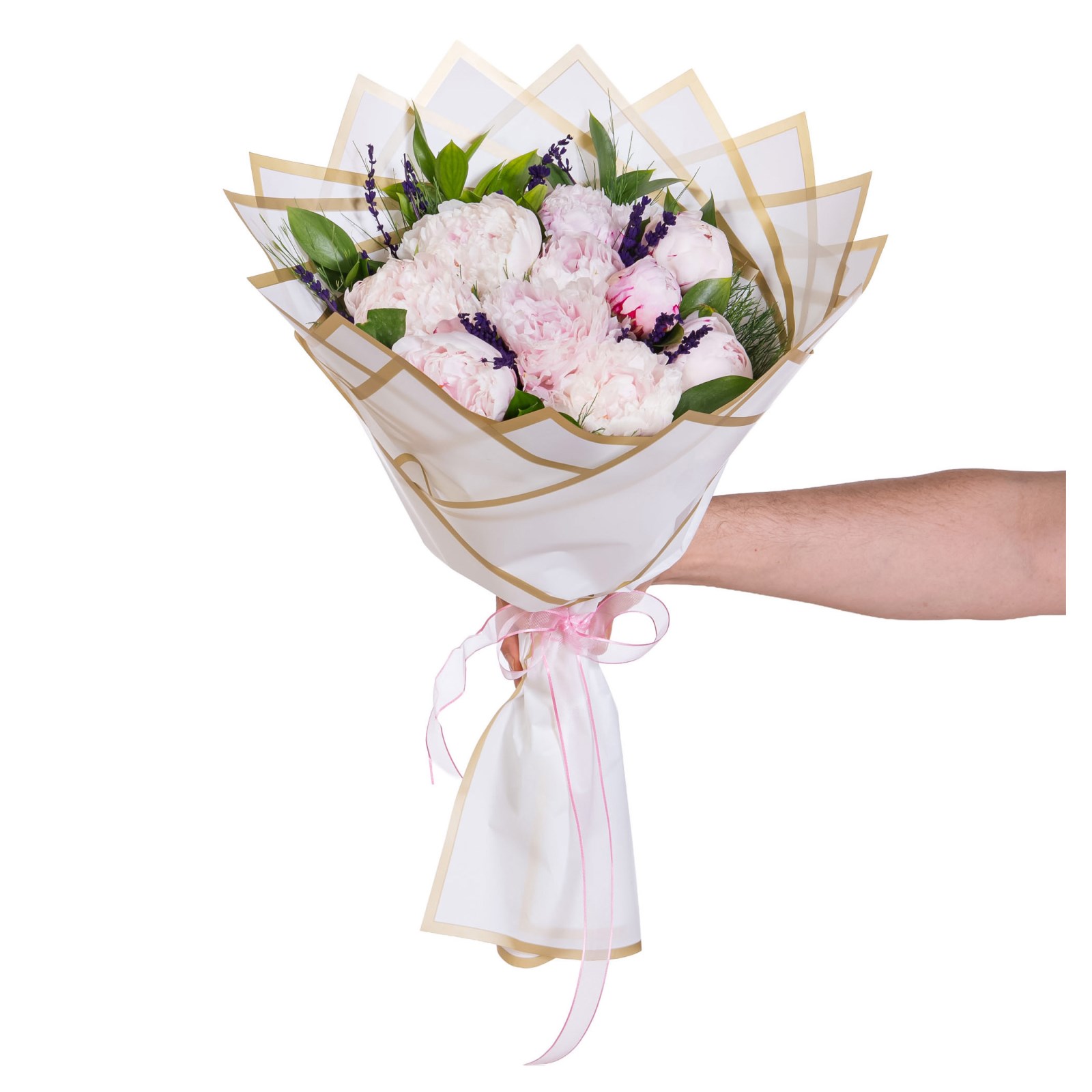 Blush Peony Bouquet Şakayık Buketi
