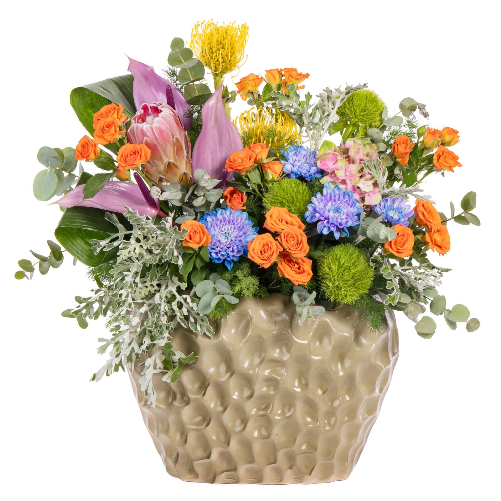Golden Tropica Arrangement Çiçek Aranjmanı