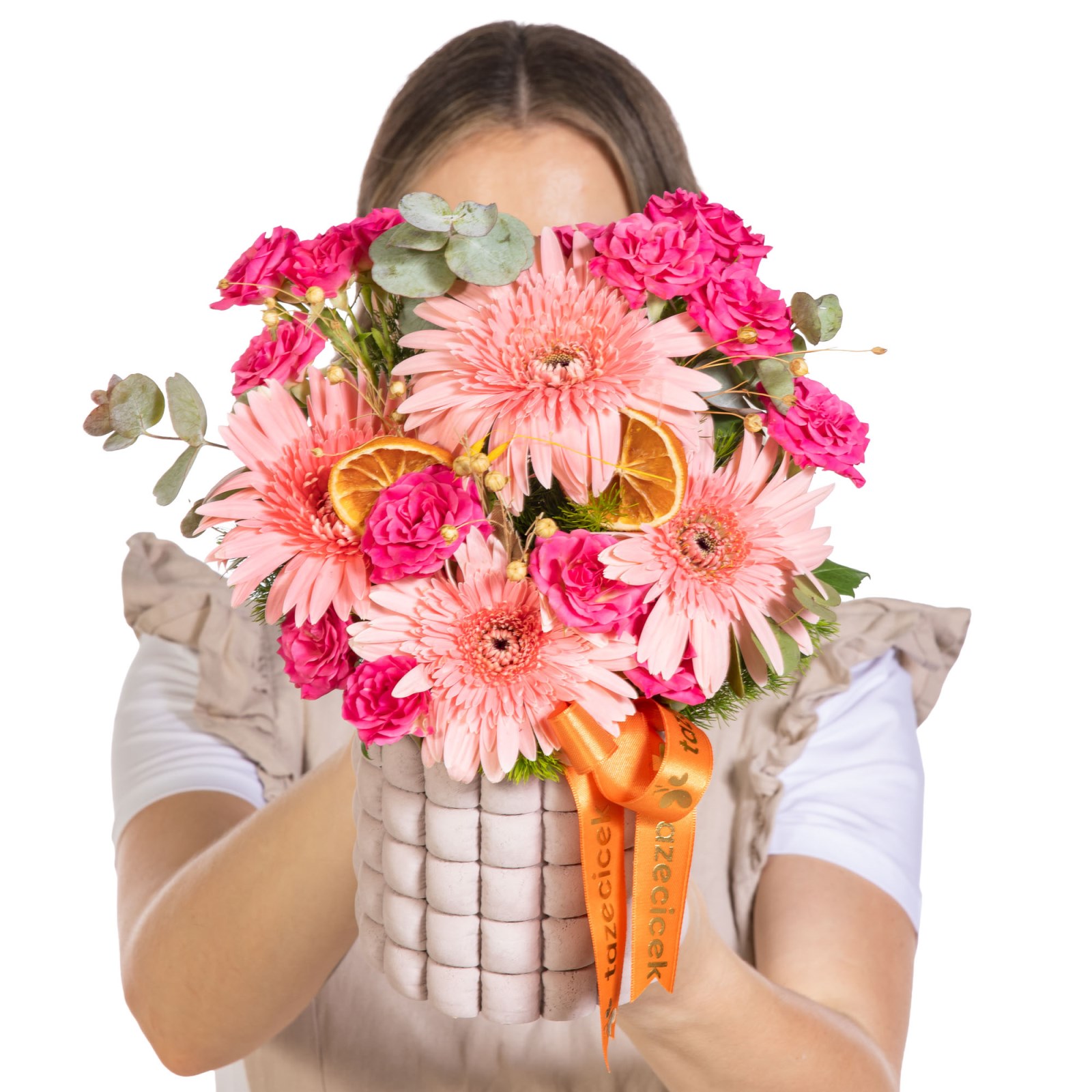 Coral Breeze Gerbera Aranjmanı