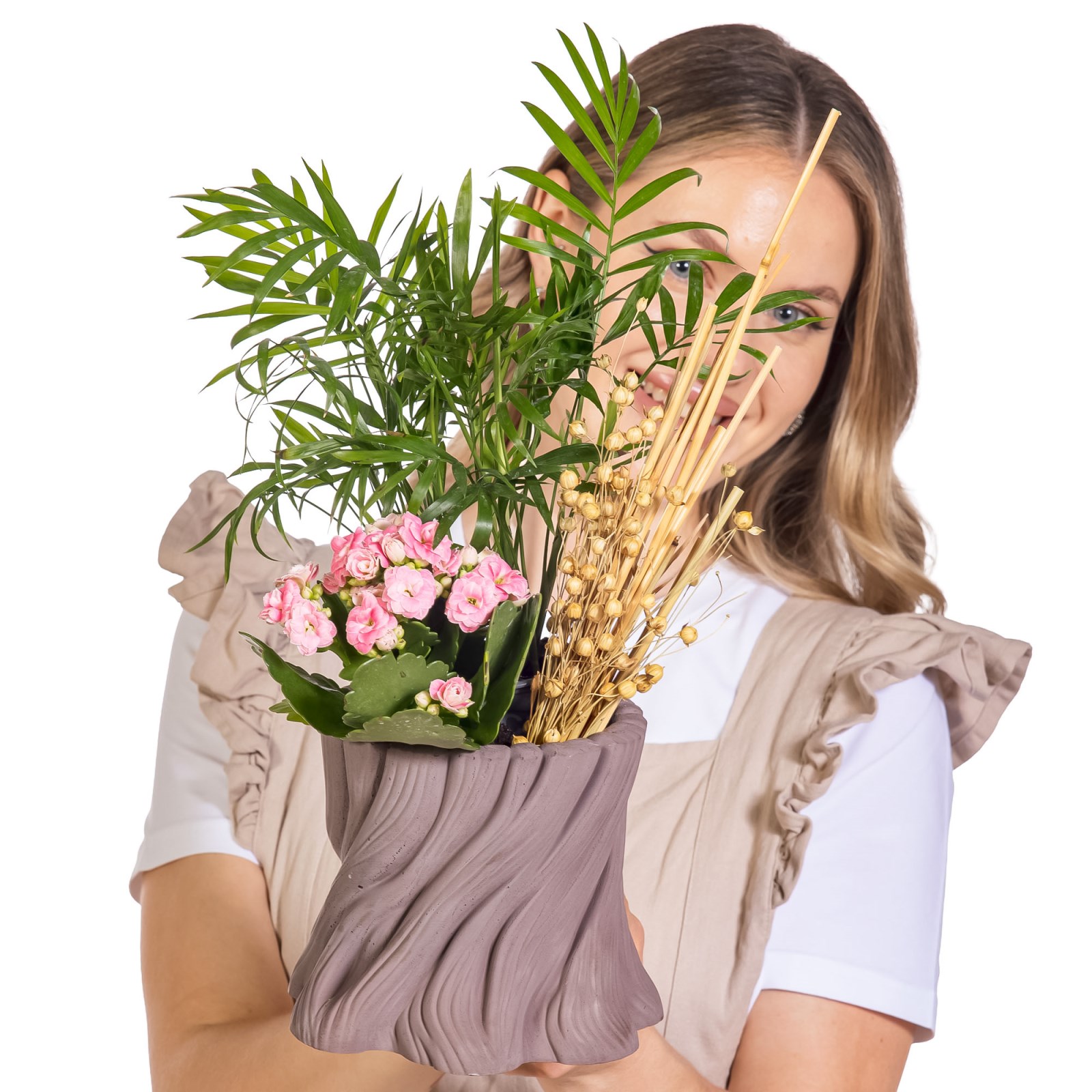 Chamaedorea Blossom Kalanşo Aranjmanı