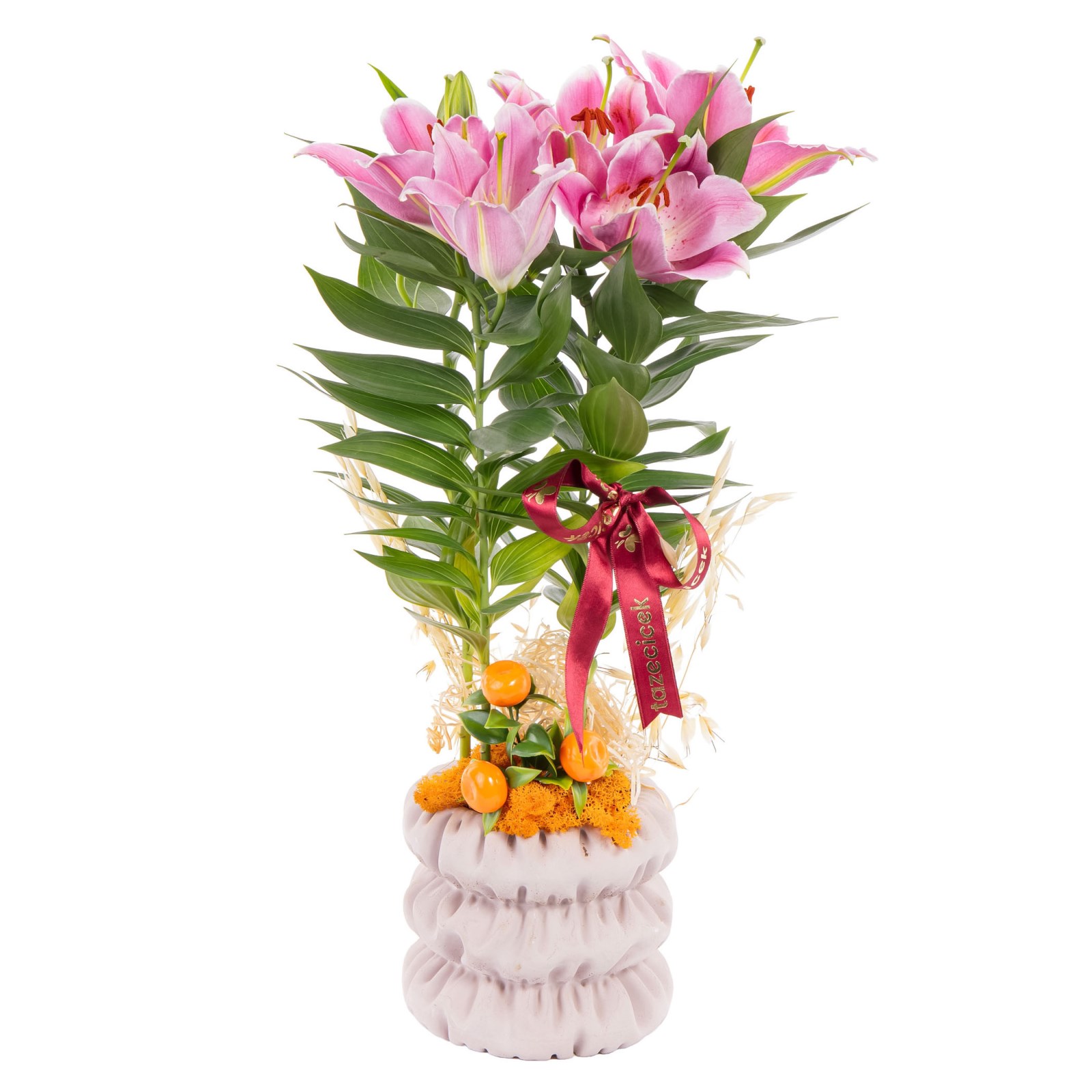 Velvet Ribbon Seramikte Lilyum