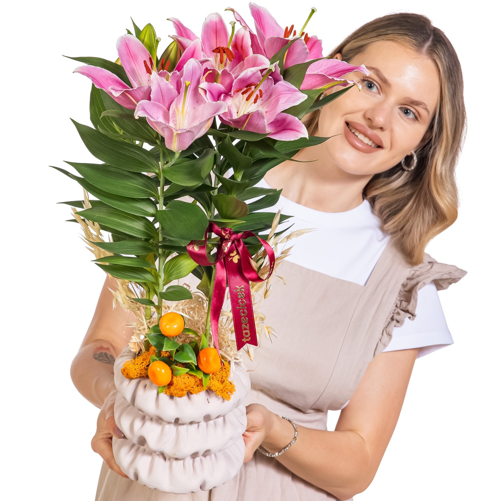 Velvet Ribbon Seramikte Lilyum