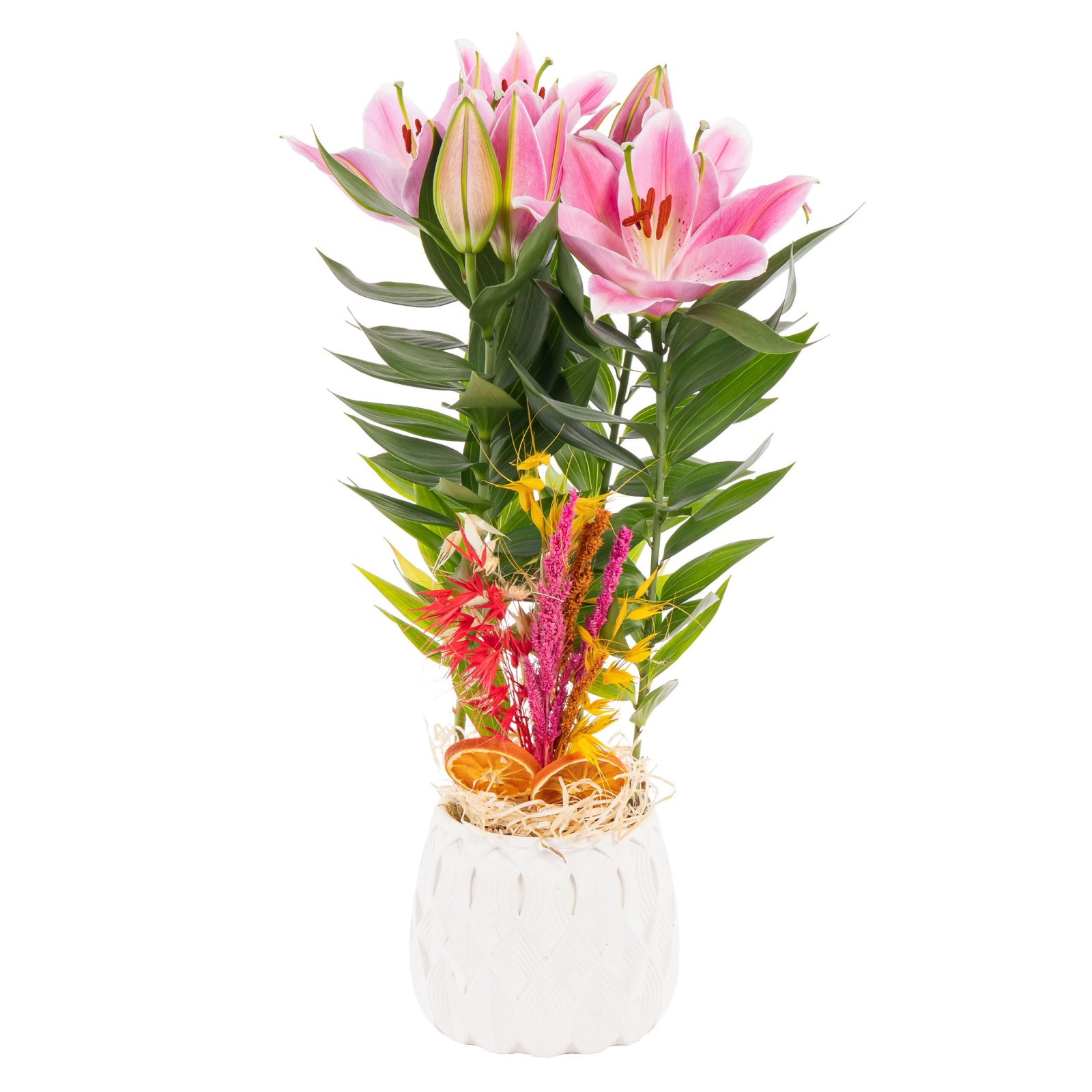 Lattice Pink Lilyum Aranjmanı