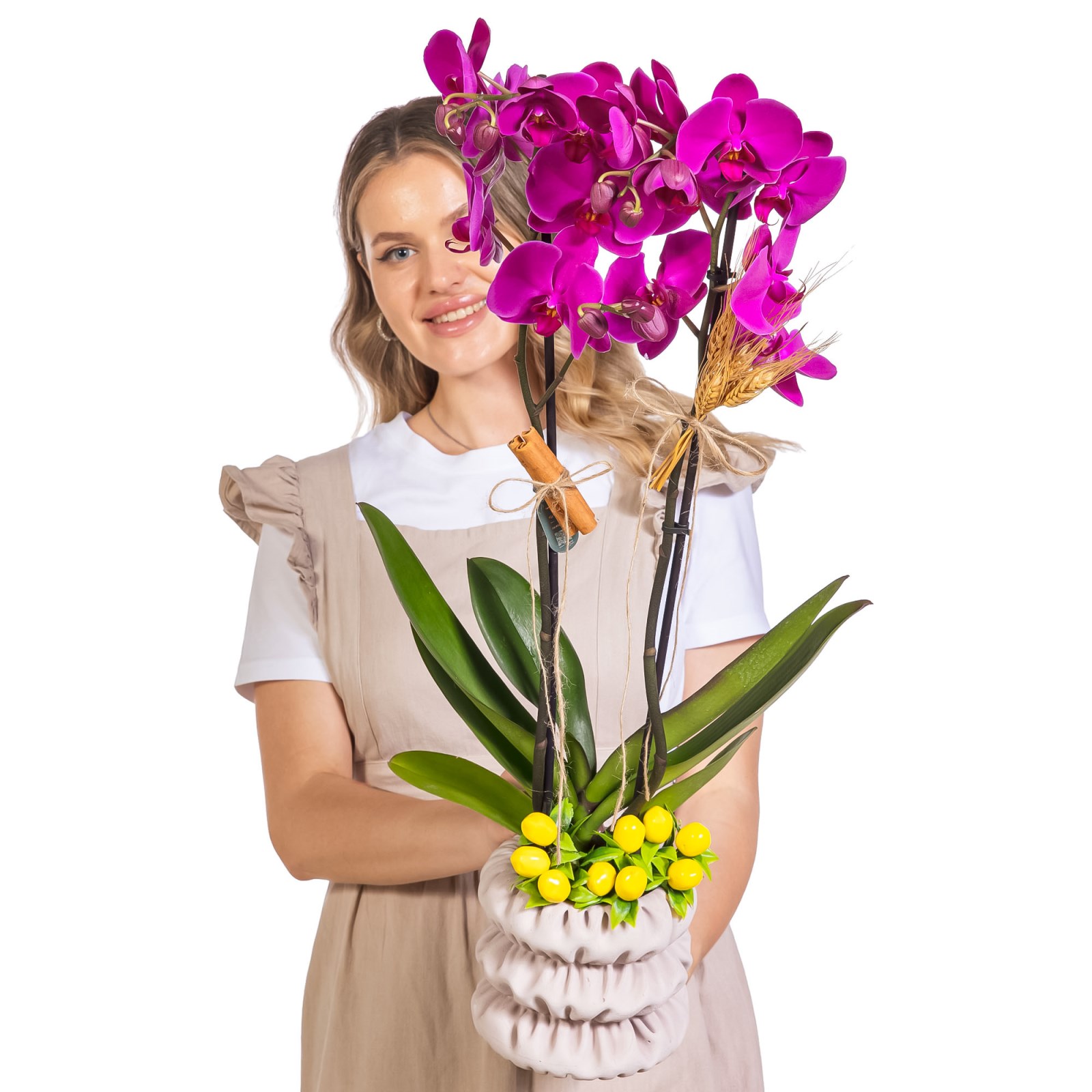 Royal Berry Seramikte Orkide