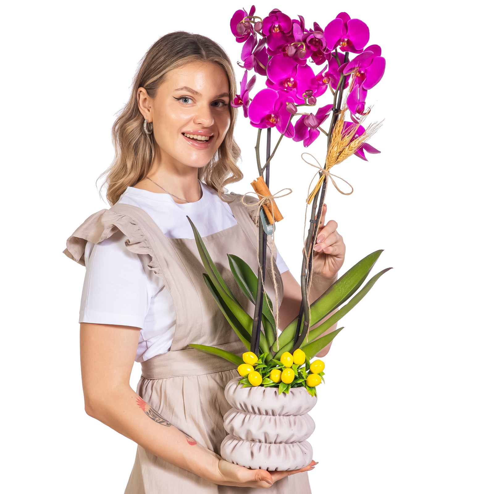 Royal Berry Seramikte Orkide