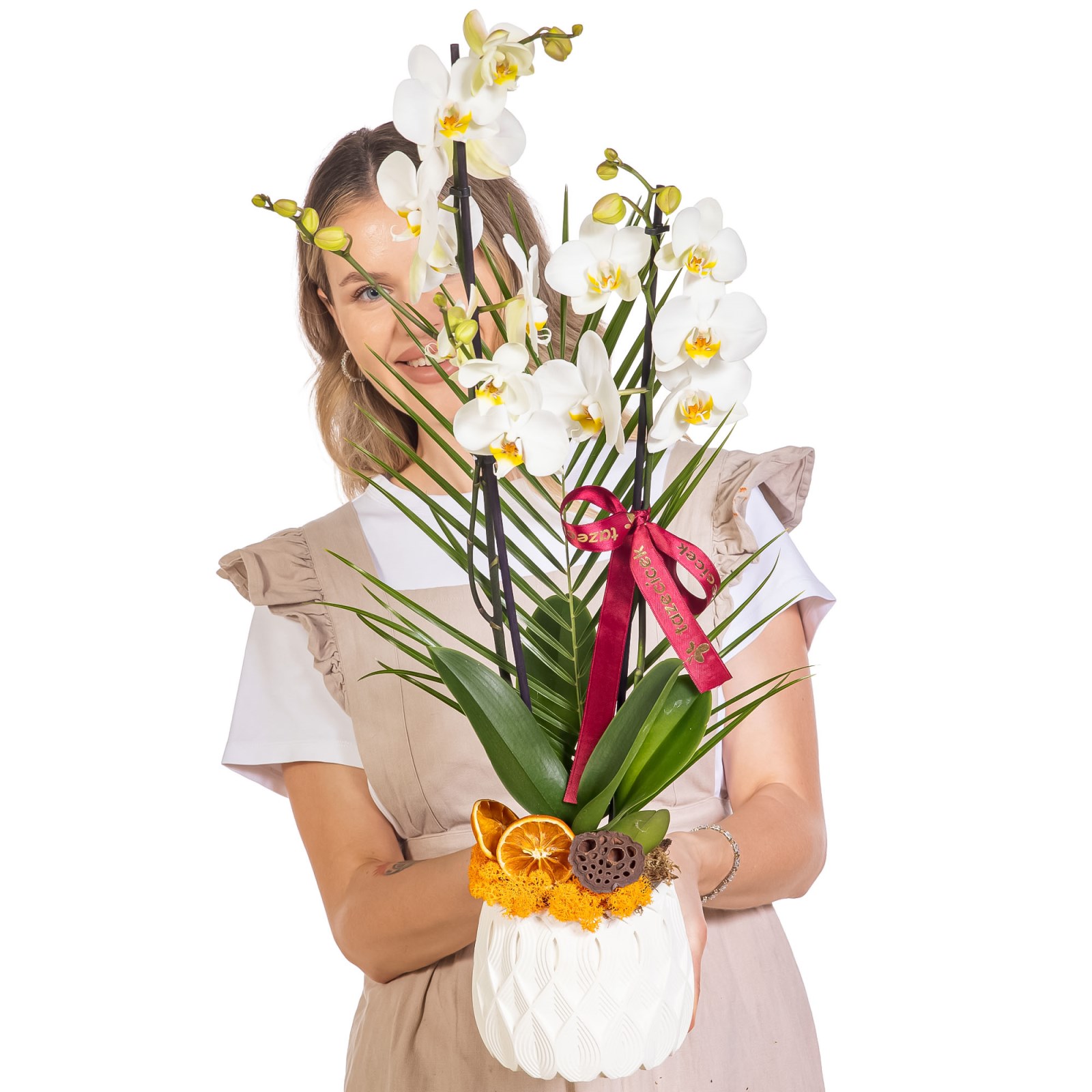 Pure Motif Seramikte Orkide