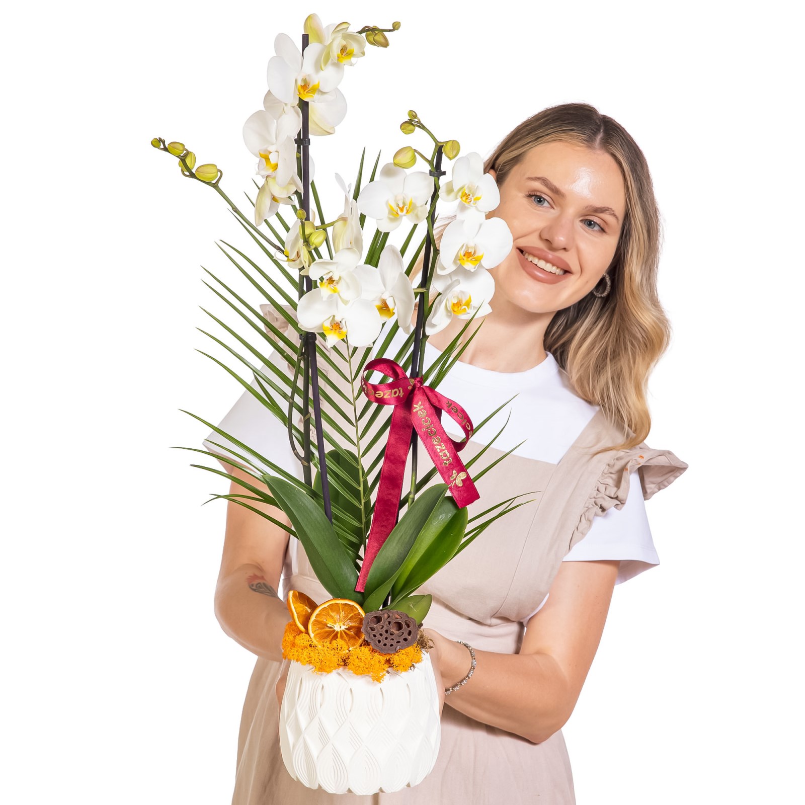 Pure Motif Seramikte Orkide