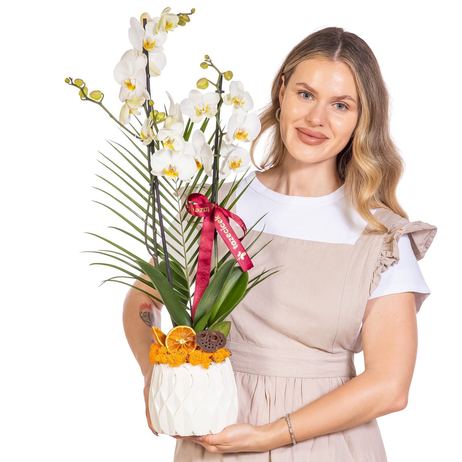 Pure Motif Seramikte Orkide