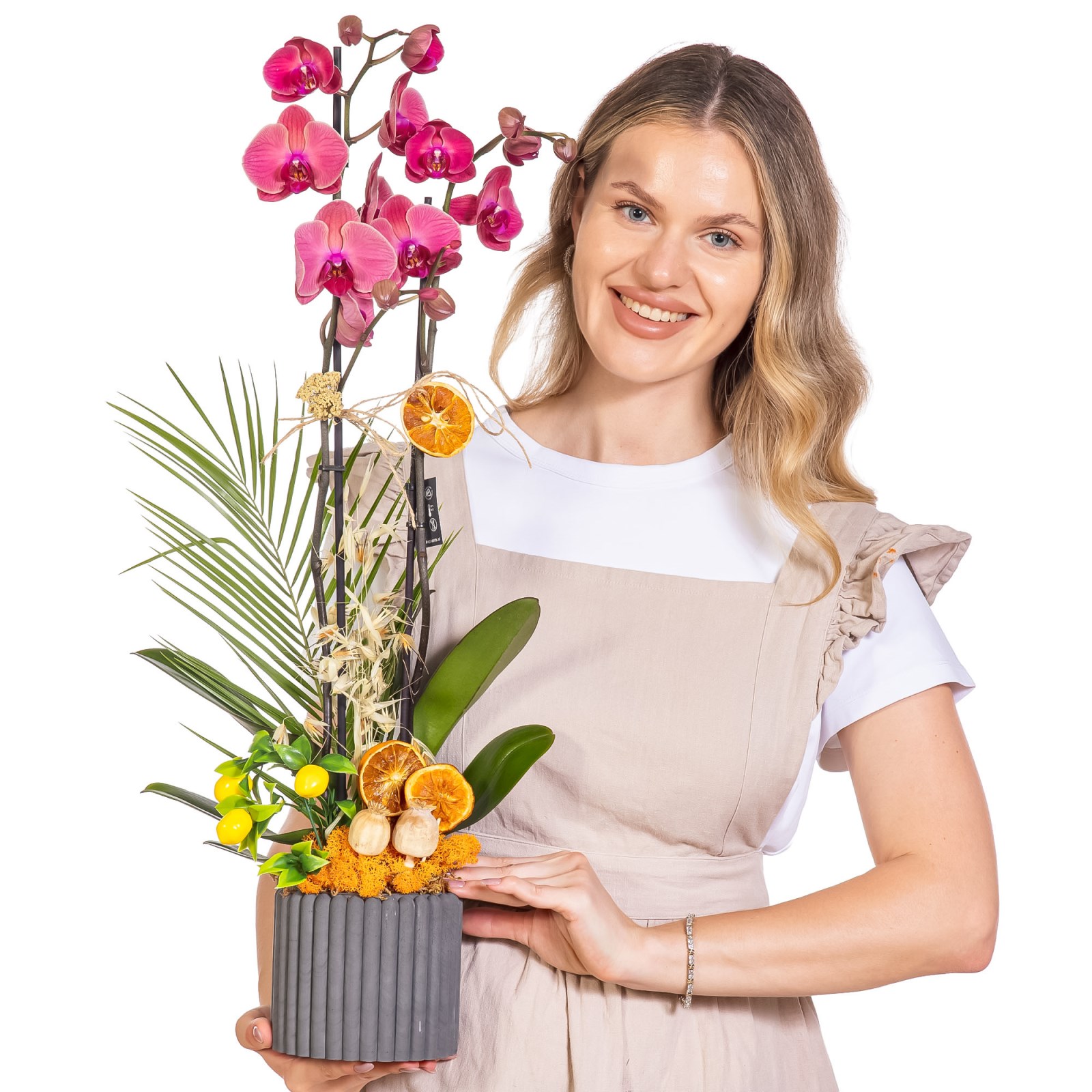 Concrete Bloom Seramikte Orkide