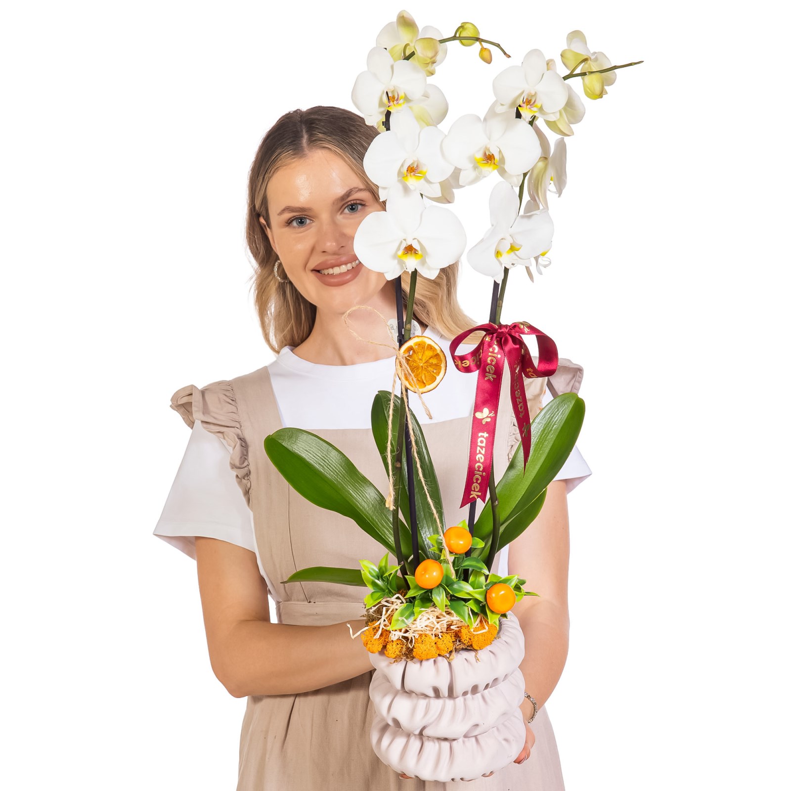 Botanical Pearl Seramikte Orkide