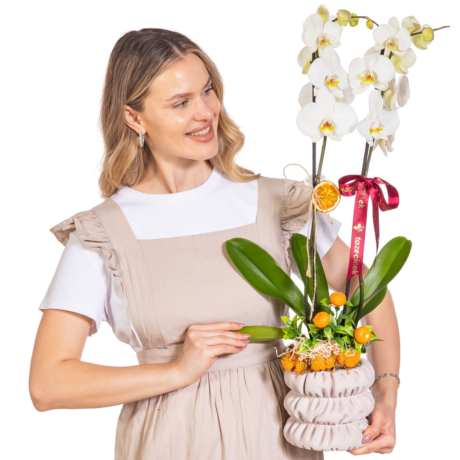 Botanical Pearl Seramikte Orkide