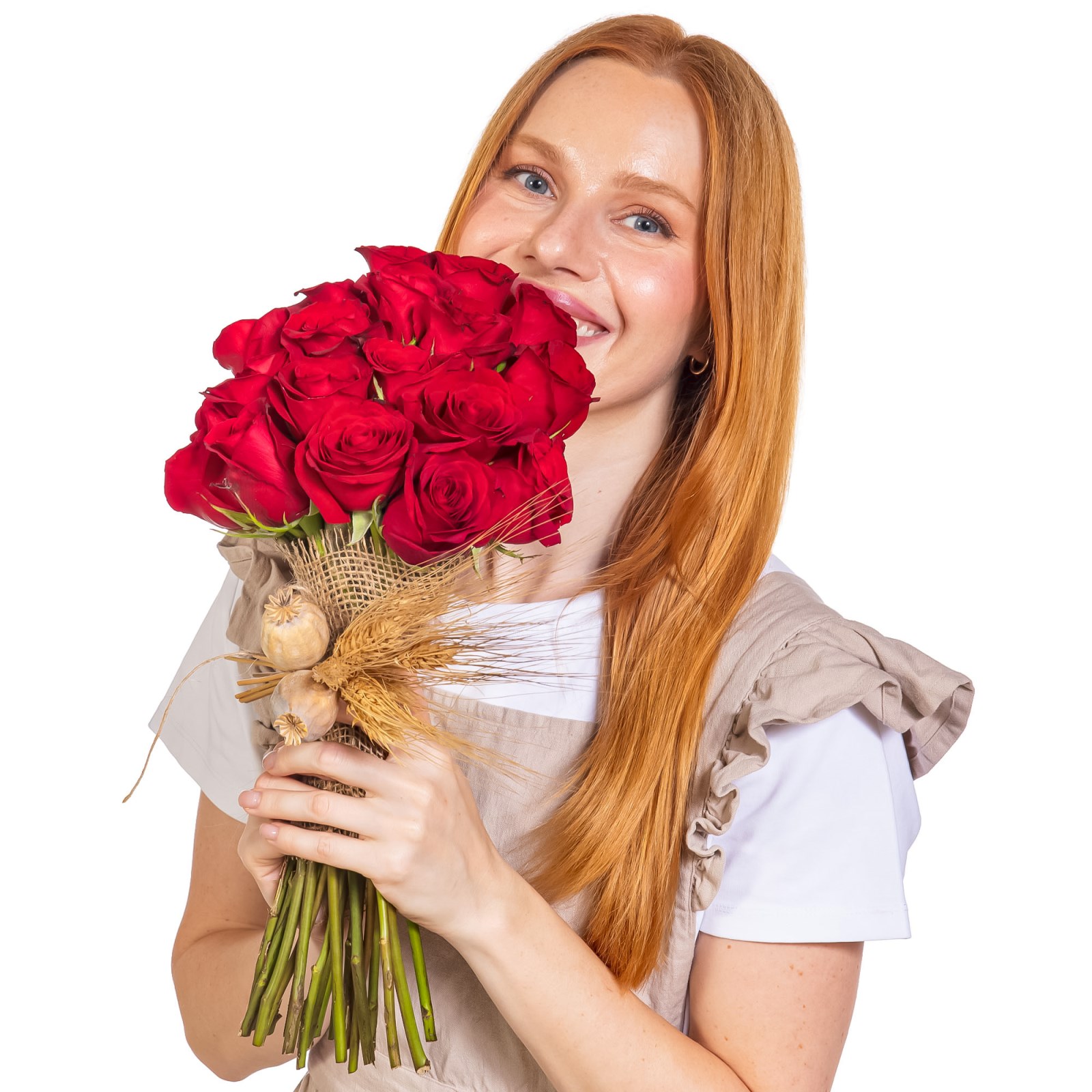 Heritage Red 19 Gül Buketi