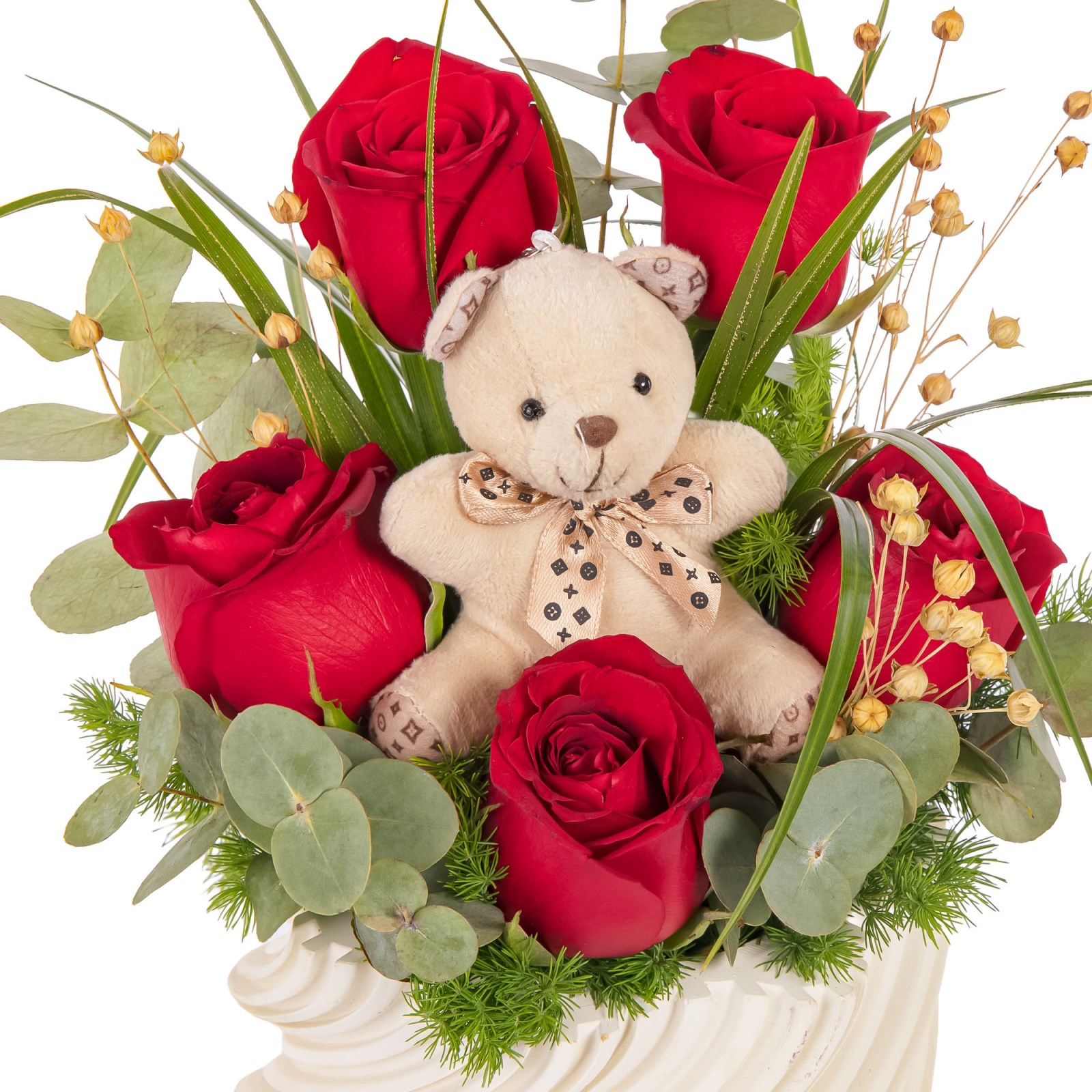 Teddy Romance Gül Aranjmanı