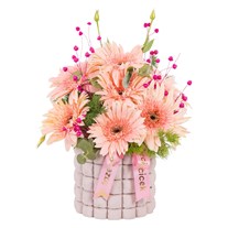 Satin Peach Gerbera Aranjmanı
