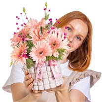 Satin Peach Gerbera Aranjmanı