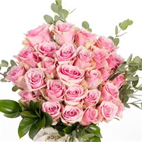 Pink Romance Cam Vazoda Pembe Güller