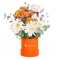 Orange Postcard Turuncu Gül Neşesi