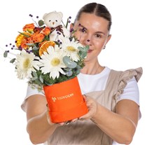 Orange Postcard Turuncu Gül Neşesi