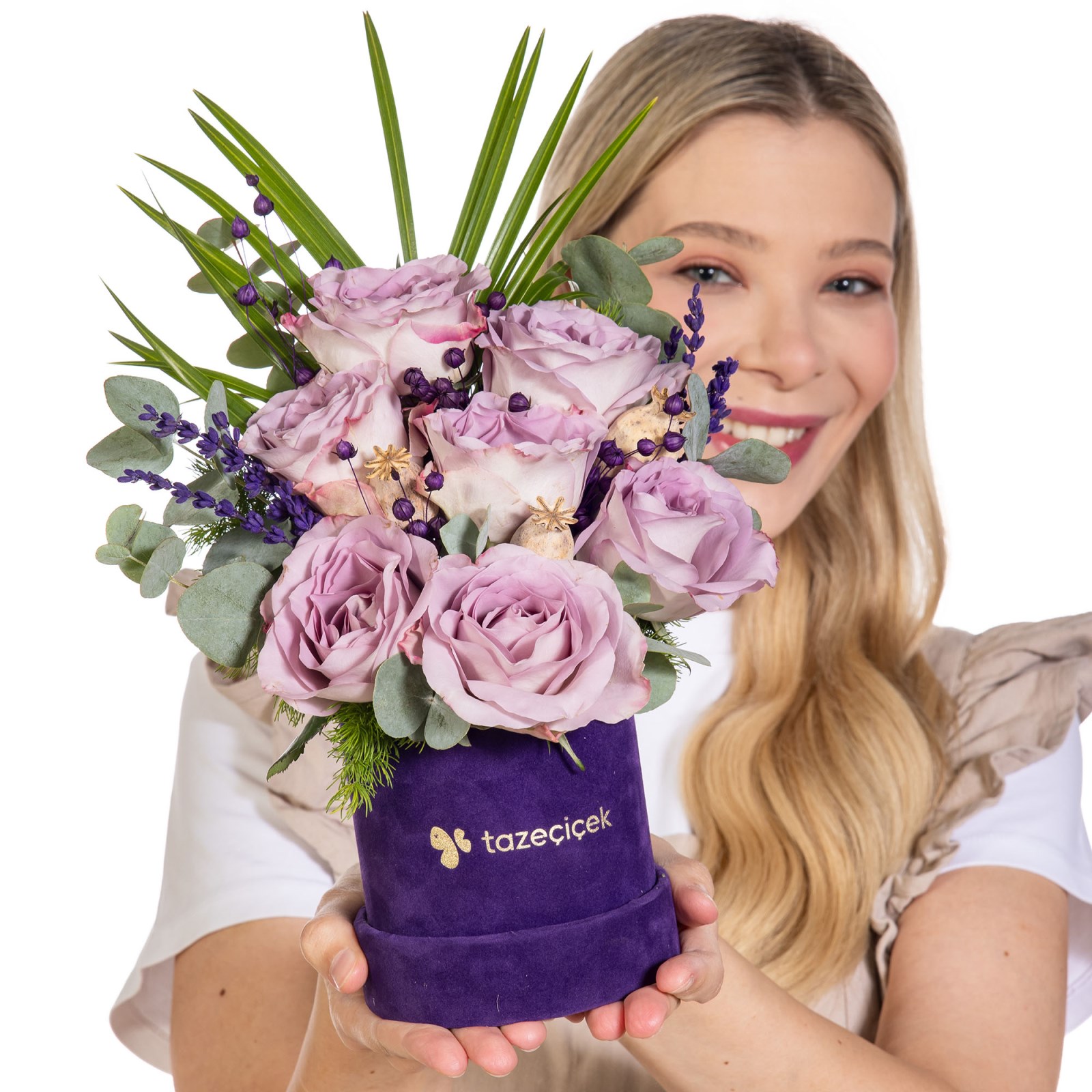 Lilac Serenade Kutuda Lila Güller