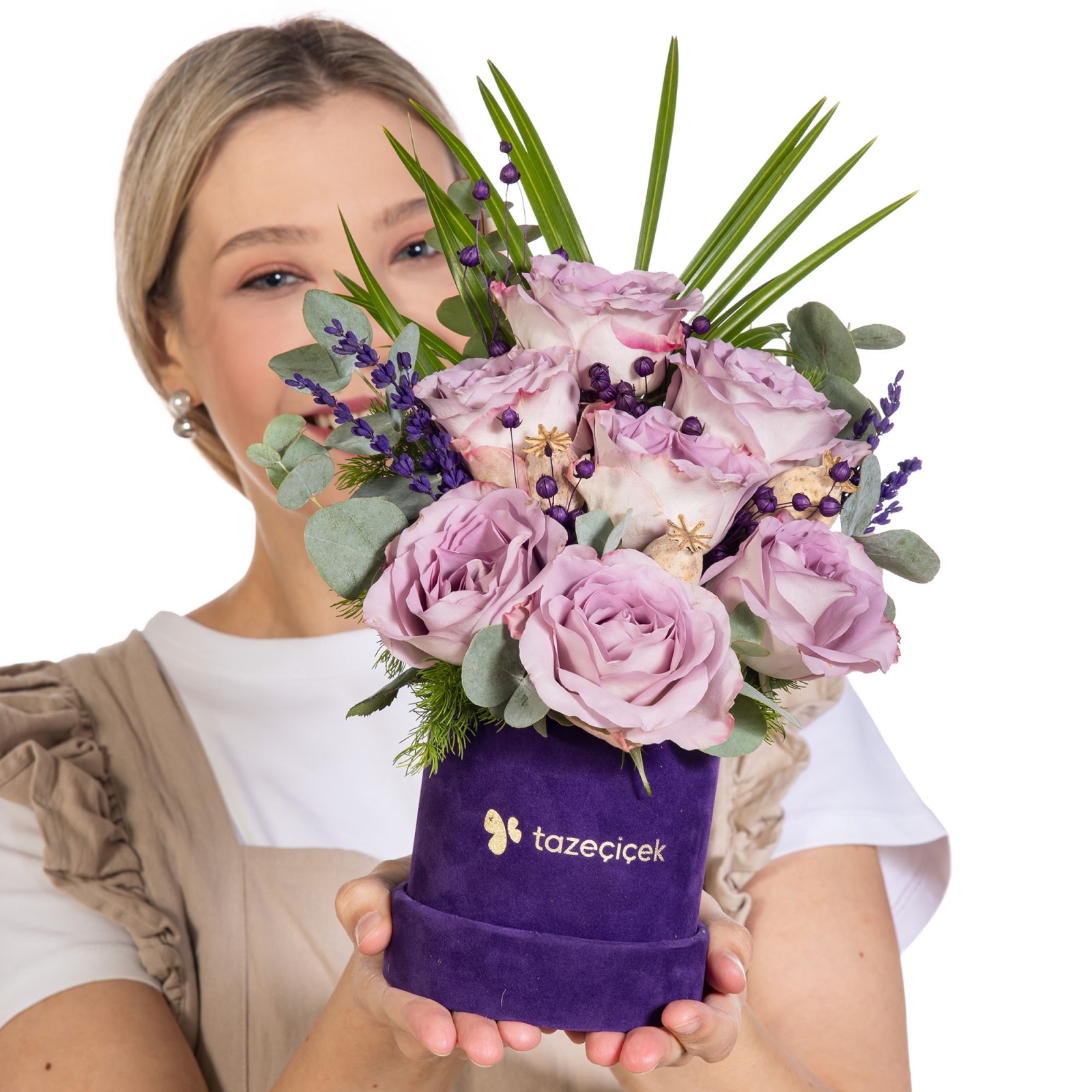 Lilac Serenade Kutuda Lila Güller