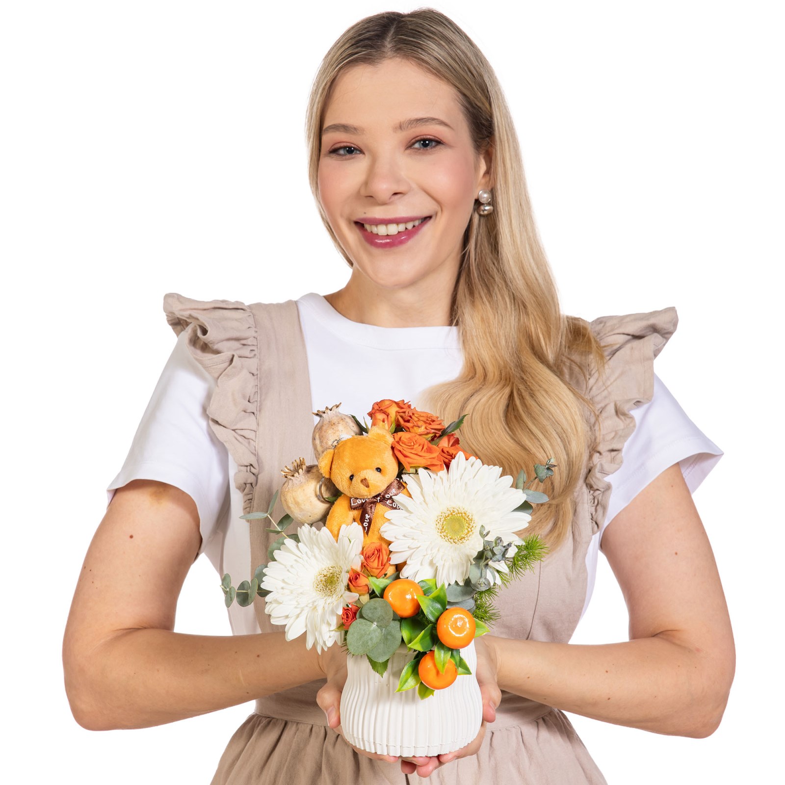 Teddy Marmalade Gerbera ve Güller