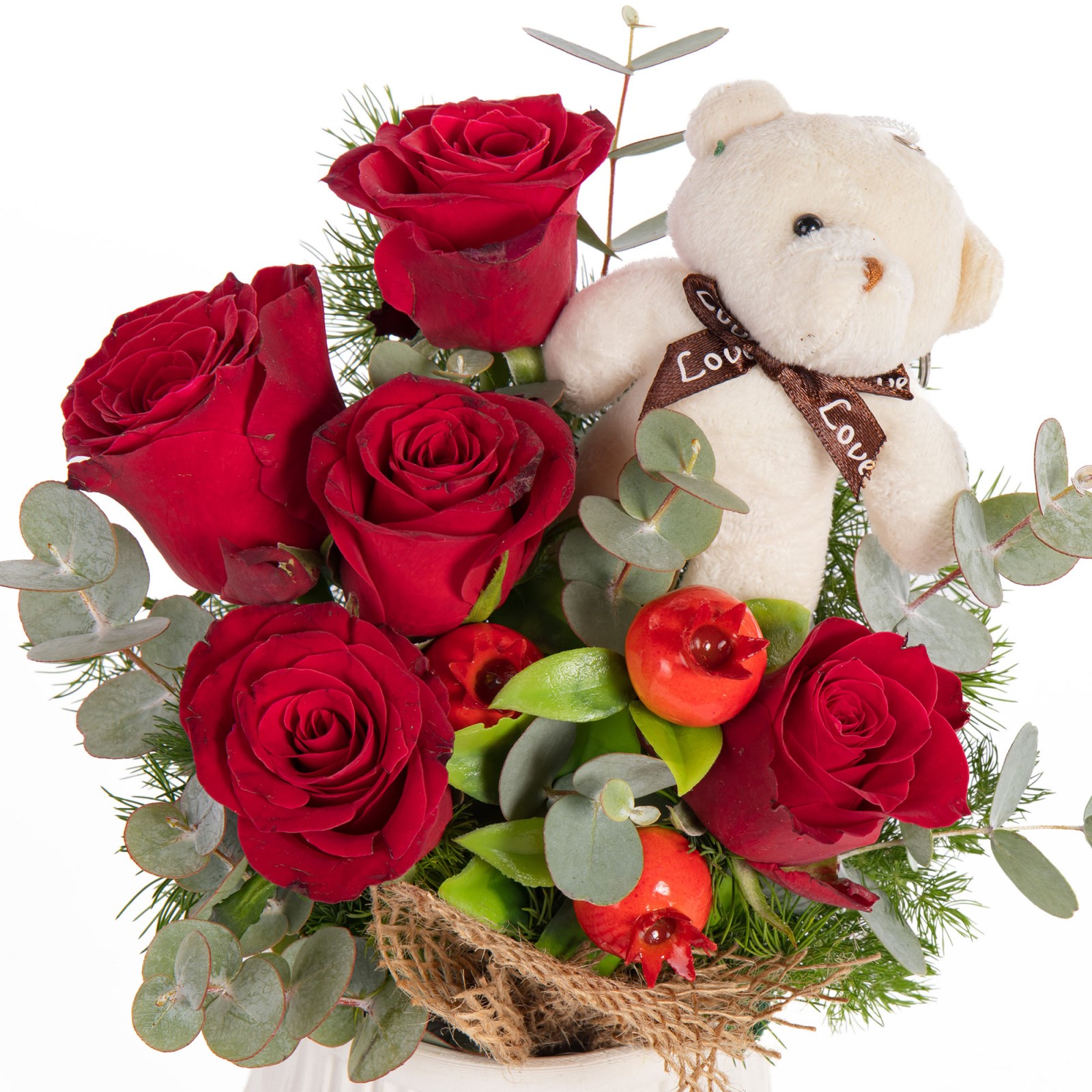 Little Valentine Ayıcıklı Güller