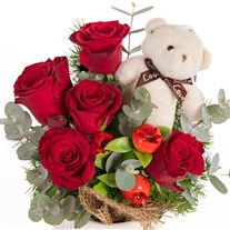 Little Valentine Ayıcıklı Güller